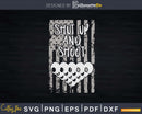 Shut Up And Shoot Billiard 8 Ball Pool Player USA Flag Svg