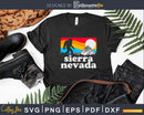 Sierra Nevada Mountains Bigfoot Believe Outdoor Nature Svg