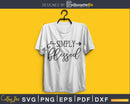 Simple Blessed svg cutting cricut printable cut files