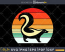 Skunk Retro vintage Style cut svg png design cutting files