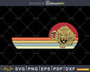 Snow Leopard Retro vintage Style cricut cut svg png dxf