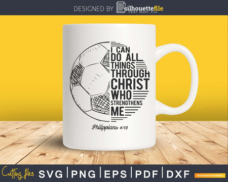 Soccer Football Gifts Boys Girls Sayings Christian svg png