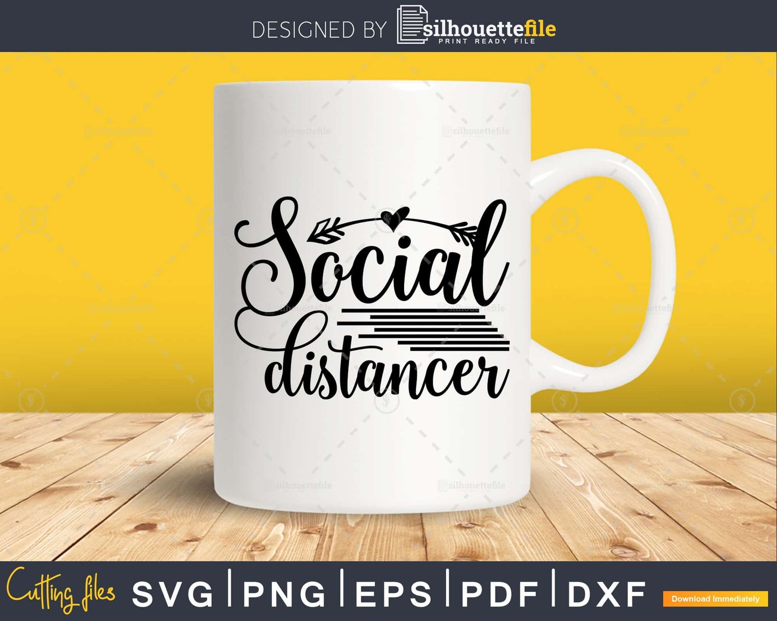 Social Distancer Svg Funny cricut craft cutting Files | Silhouettefile