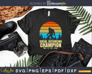 Social Distancing Champion Trendy Meme Funny Bigfoot Svg