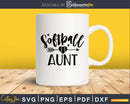 Softball aunt svg png digital cut cutting cricut files