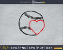 Softball Fastpitch Dad Heart Mom Little League Kids svg