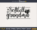 Softball Grandma svg png cricut cut cutting digital