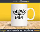 Softball mimi svg png digital cutting cut files