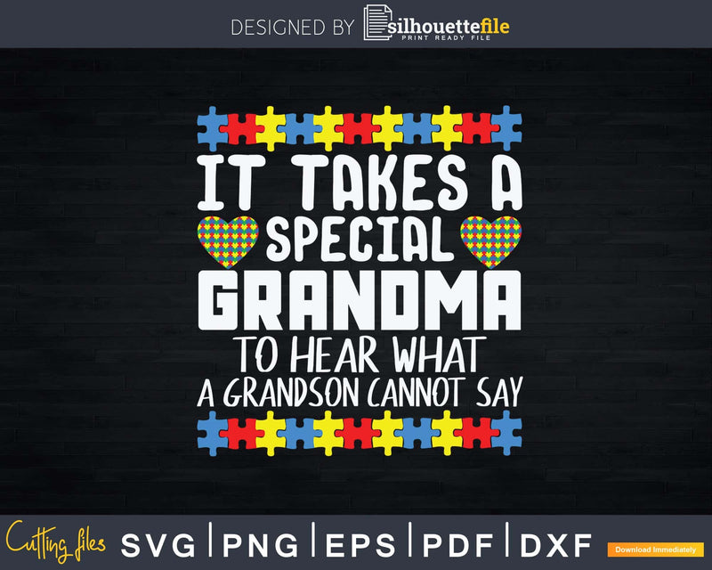 Special Grandma to Hear Grandson Svg Png Cut Files