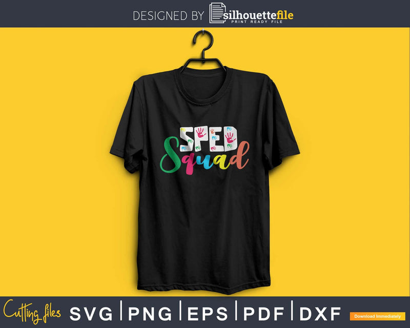 SPED Squad Special Education Teacher Ed silhouette svg
