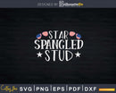 Star Spangled Stud Svg Png Cricut File