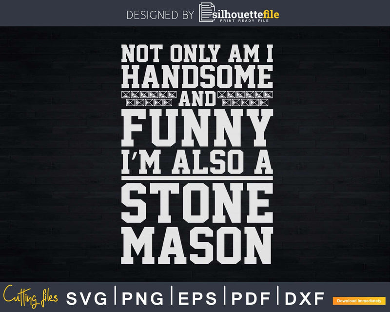 Stonemason Bricklayer Stone Worker Svg T-shirt Designs