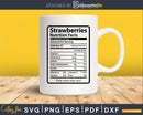 Strawberries Nutrition Facts Funny Thanksgiving Christmas