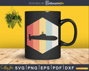 Submarine vintage retro style design svg cricut cut file