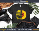Sunflower Nurse Gift My Favorite Calls Me Auntie Svg Png