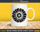 Sunflower svg digital cricut printable file