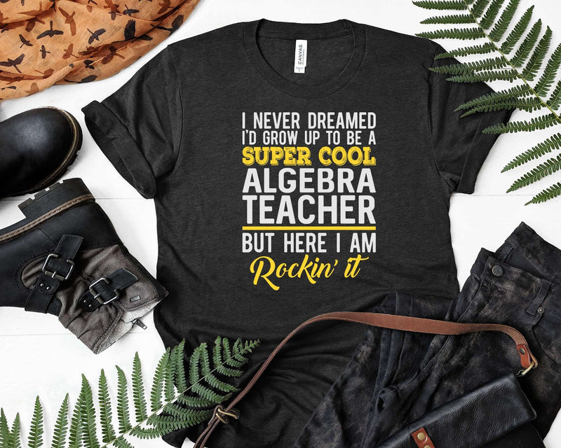 Funny Super Cool Algebra Teacher But Here I Am Rockin’
