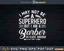 Superhero Barber Svg Png Cricut Files