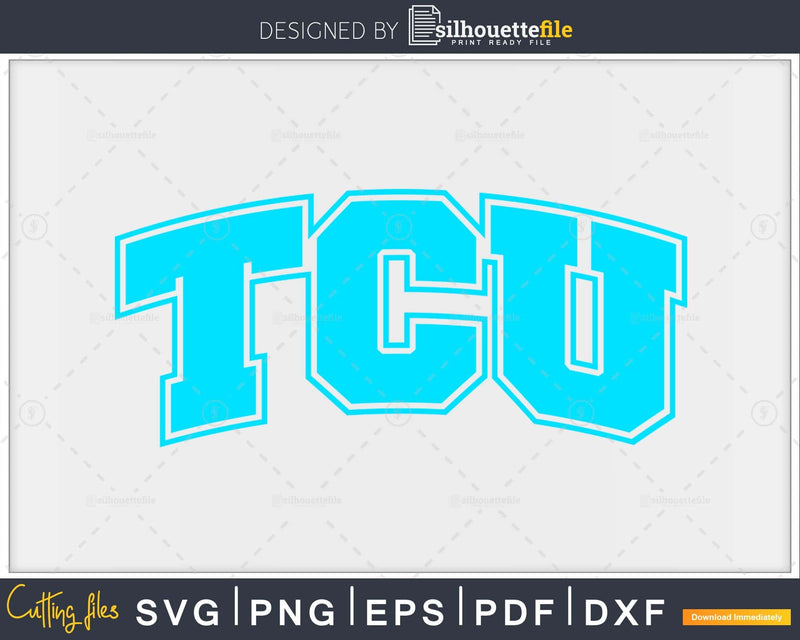 TCU Horned Frogs Logo svg cricut cutting printable file