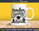 Teacher essential Shirt design svg cutting printable files