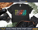 Teacher Strong In Class or Virtually Svg Shirt Design