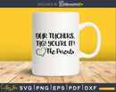 Teachers Tag Your It Love Parents Svg Back to School Cricut