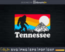 Tennessee Bigfoot Mountains Retro vintage Svg Shirt Designs