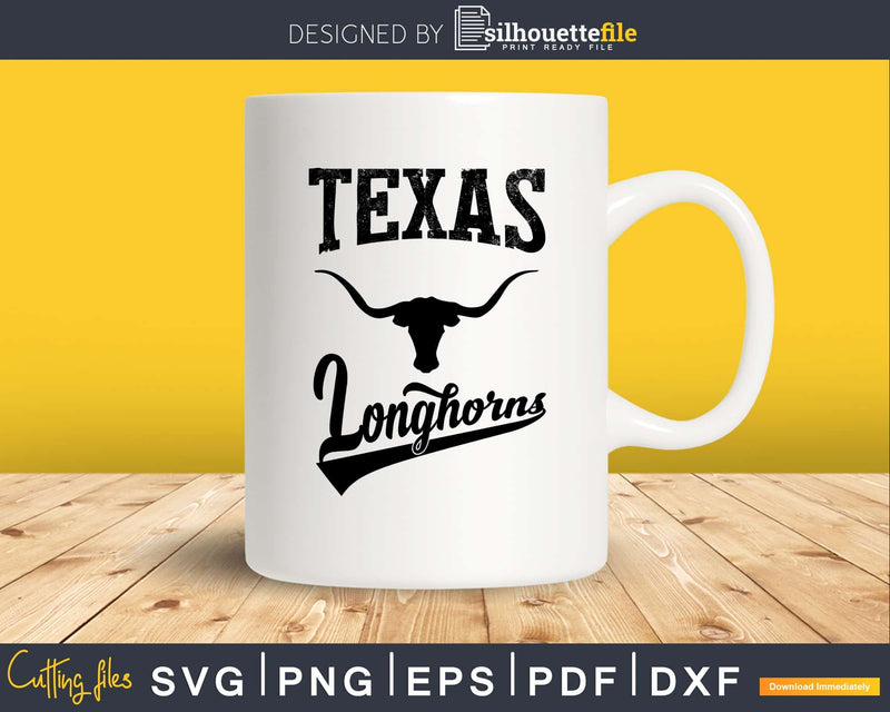Texas Longhorns football Team svg png vector cut design