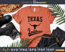 Texas Longhorns football Team svg png vector cut design