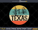 Texas State Country Retro Vintage svg cutting cricut cut