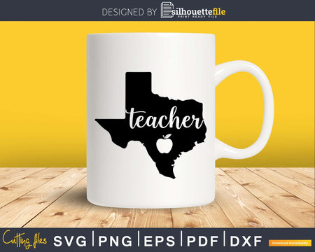 Texas Teacher shirt svg designs files for commercial use