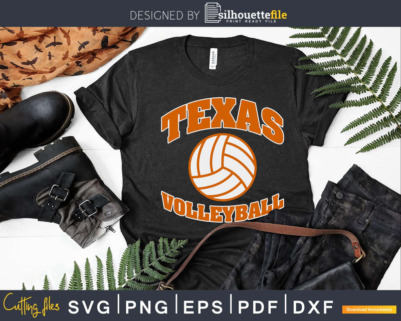 Texas Volleyball Vintage distressed svg cricut files