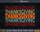Thanksgiving Retro Style Svg Cricut Files