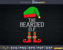 the bearded elf svg png dxf digital printable cutting file