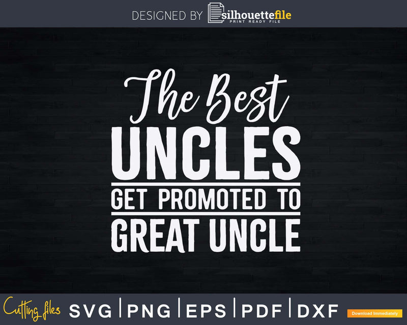 The best uncles get promoted to great uncle Instant