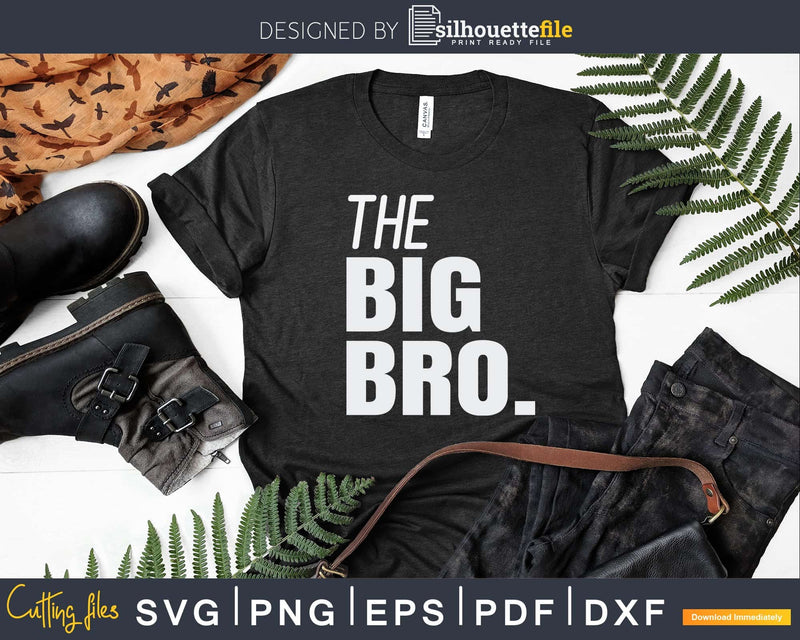 The Big Bro Brother Svg T-shirt Design