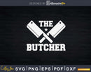 The Butcher Meat Crossed Cleavers Svg Dxf Png Cut Files