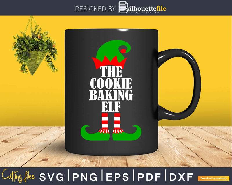 The cookie baking Elf svg dxf png cricut cutting file