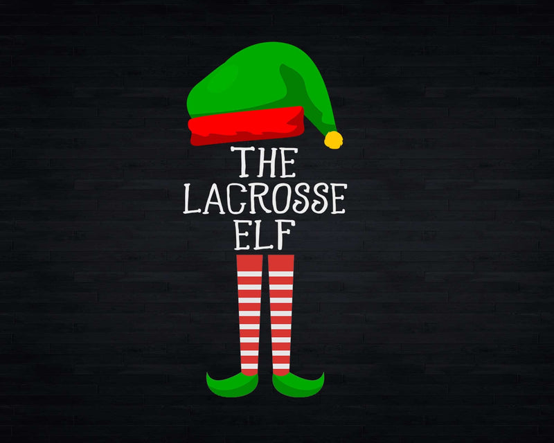 The Lacrosse Elf Family Matching Group Christmas Svg Png