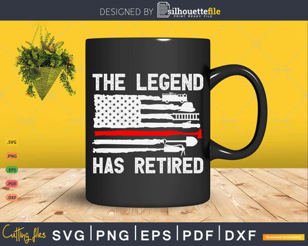 The Legend Has Retired Firefighter Retirement Gift