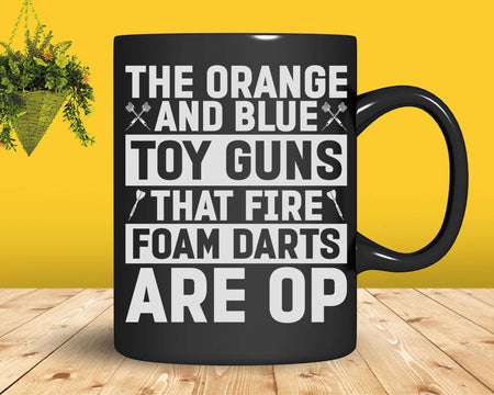 The Orange And Blue Toy Guns That Fire Foam Darts Are OP