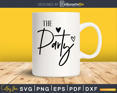 The Party wedding svg png digital file