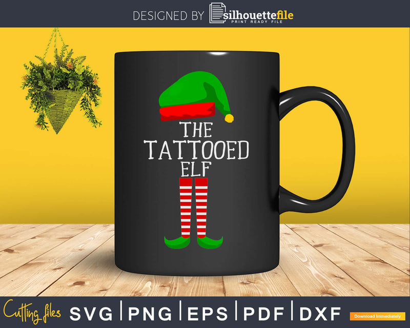 the tattooed elf svg png digital cricut cutting file