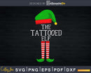 the tattooed elf svg png digital cricut cutting file
