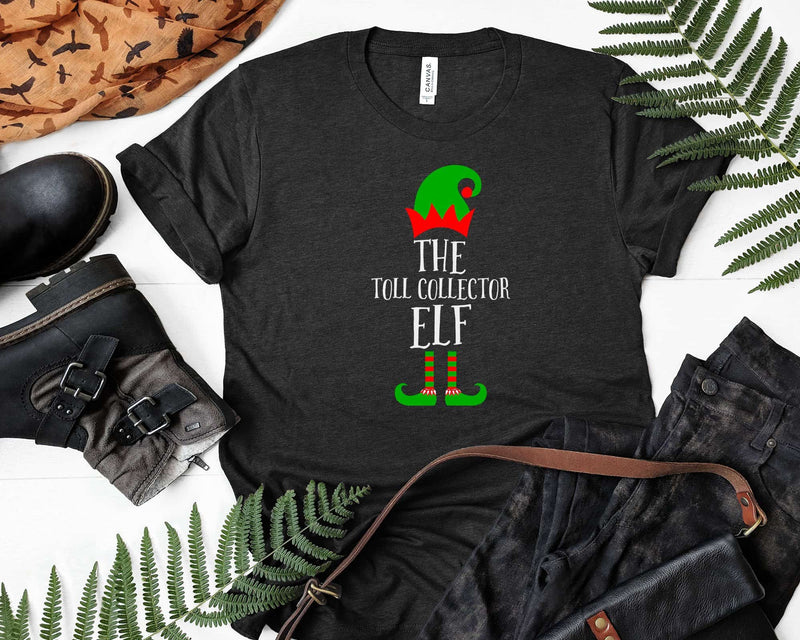 The Toll Collector Elf Job Christmas Svg Png T-shirt Designs