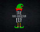The Toll Collector Elf Job Christmas Svg Png T-shirt Designs