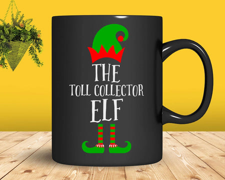 The Toll Collector Elf Job Christmas Svg Png T-shirt Designs