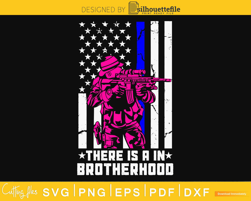 There is a in Brotherhood police svg cut design files