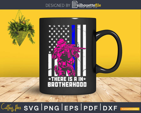 There is a in Brotherhood police svg cut design files