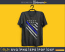 Thin blue line American Crest Flag Military Army svg cricut
